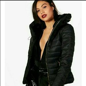 Boohoo Sara Bomber Jacket NWT